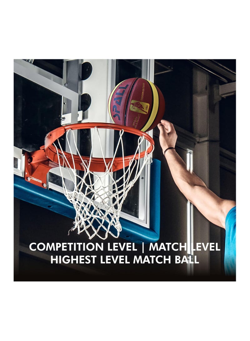 Spall Basketball Indoor/Outdoor Official Regulation Size Streetball Rubber Basketball Deep Channel Construction Made For Unisex Men And Women Youth And Adult For Professional Training And Games - Image 3