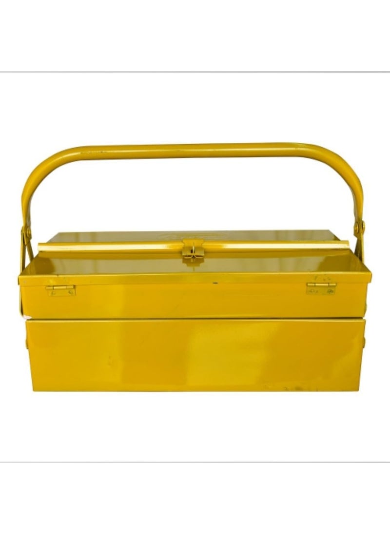Generic 3 Compartment Tool Box Durable Iron Storage Organizer with Removable Trays for Crafts Tools and Small Parts  - Image 2