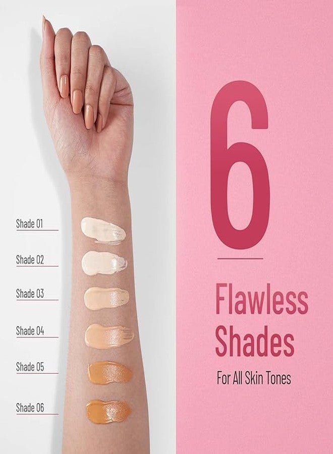 JAAYANSHA Matte Shiny Pearl Water Drop Blemish Balm Bb Foundation, Face Makeup, Shade-03, 40Ml - Lightweight, Liquid Foundation, Long Lasting, Makeup Foundation, Giving Fresh Look - Image 4