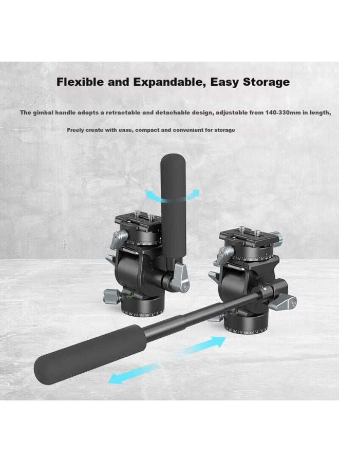 Smallrig 3457 Lightweight Damped Tripod Head For Dslr Camera Photography And Videography, Hydraulic Fluid Head - Image 1