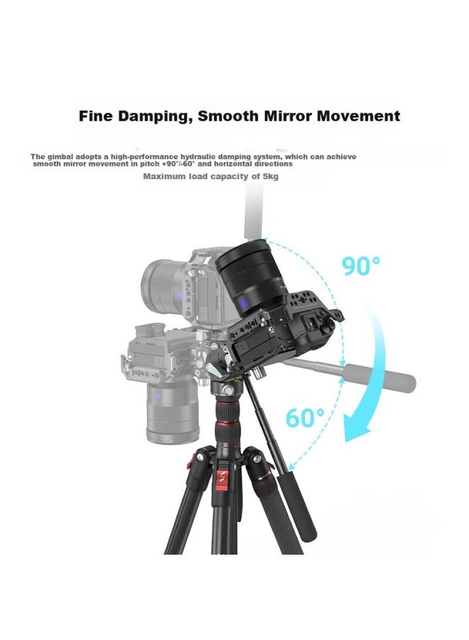 Smallrig 3457 Lightweight Damped Tripod Head For Dslr Camera Photography And Videography, Hydraulic Fluid Head - Image 3