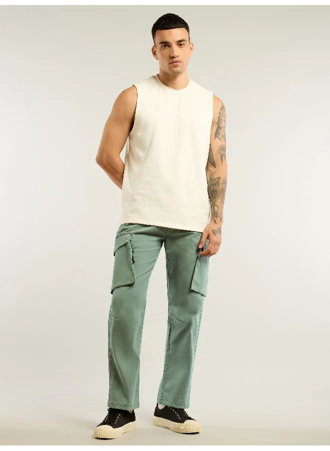 Beyoung Light Olive 6-Pockets Cargo Pants