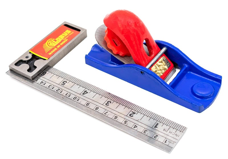 GLOBUS 1129 STEEL CARPENTER PLANE 5.5 INCH WITH TRI SQUARE 6 INCH - Image 1