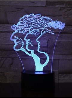 Modern Lamp Chandelier Led Illusion Lamp, Decorative Old Man Figure Tree 3D Night Light and 7 Color Change Mood Table Lamp, Home Holiday Gift Children Lighting Decorative Lamp لوستر لامپ مدرن