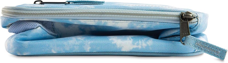 Pac-Kit Freezable Classic Lunch Box, Blue Sky, Built with EcoFreeze Technology, Collapsible, Reusable, Zip Closure With Zip Front Pocket and Buckle Handle, Perfect for School Lunches - Image 3