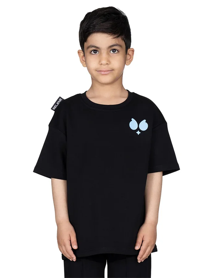 Selene Boys Logo Print Oversized T-Shirt