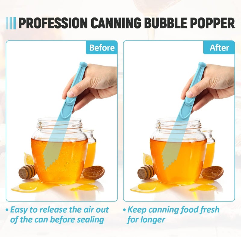 Pisol 4-Piece Canning Tools Kit - 3-in-1 Magnetic Lid Lifter, Jar Lid Lifter & Bubble Popper - Image 4