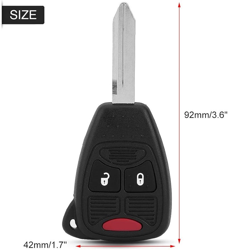 3 زر جهاز التحكم عن بعد الرئيسي مع شريحة وغطاء خارجي للإصلاح لاستبدال السيارة - Image 5