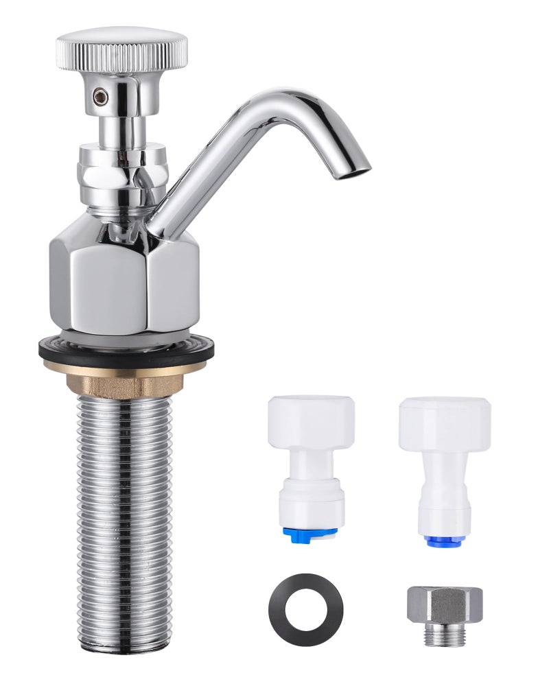 IVIGA Dipper Well Faucet iVIGA Coffee Shop Bar Counter Sink Faucet Brass Commercial Food Washing Tool for Washing Coffee Ice Cream Spoon Utensils Accessory Kitchen Equipment with Quick Connector - Image 2