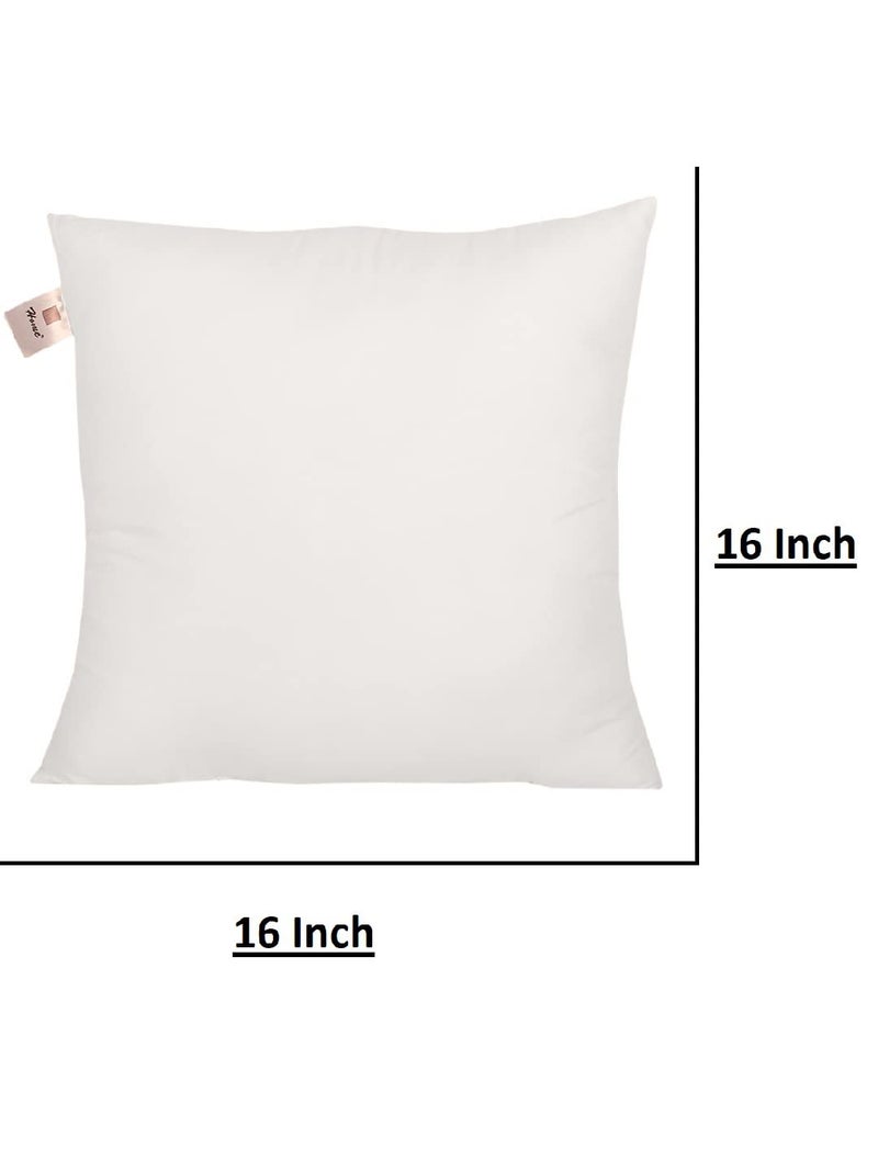 Home-The Best is for You Micro Fiber Cushion Insert Extra Soft, White (Pack of 2, 16x16 Inch) - Image 2