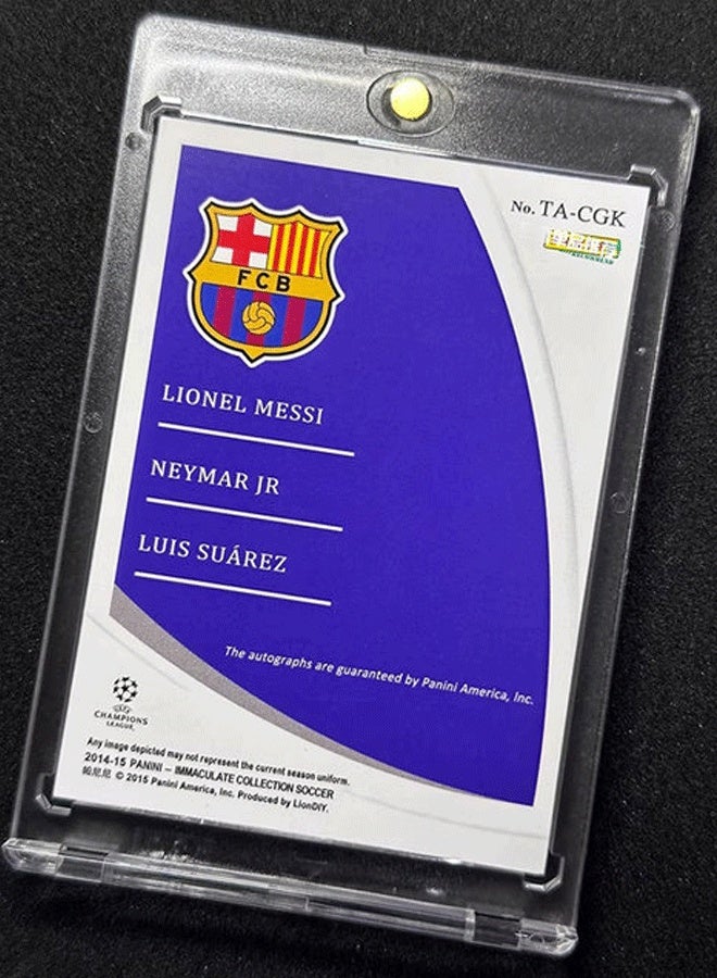 Panini Messi, Suarez, Neymar Football Signature Trading Card Signature Football Card Collector's Edition Sports Memorabilia for fans and collectors - Image 4