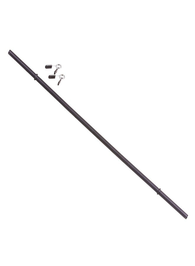 US Weight 3-Piece 54" x 1" Exercise Barbell Set - Includes 2 Spring Clips - 150lb Max Weight Rating - Perfect Workout Barbell for Home Gym or Travel - Image 1