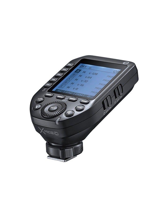 Godox Godox XProII-C Wireless Flash Trigger for Canon Camera, XPro-C Upgrade Version, 1/8000s HSS TTL Convert-Manual TCM Function Flash Transmitter Compatible with Canon EOS R5 5D Mark III 7D 6D 80D  - Image 1