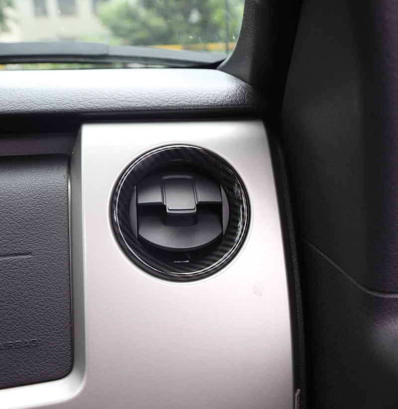 Voodonala for Ford F150 Air Conditioner Vent Outlet Frame Cover Trim for F150 2009-2014 (Carbon Fiber) - Image 2