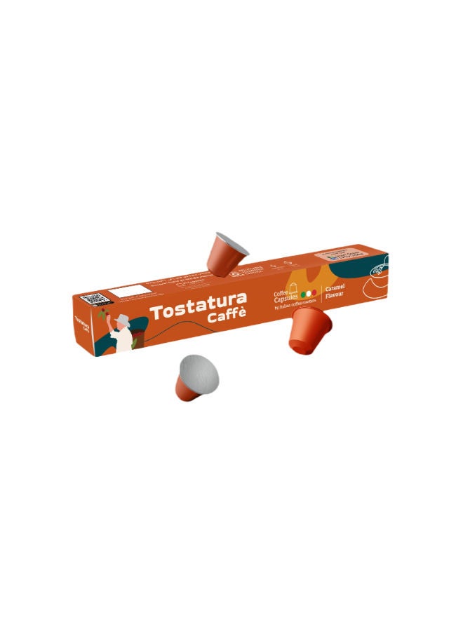 Tostatura Caffe Caramel Coffee Capsules For Italian Coffee Roaster 