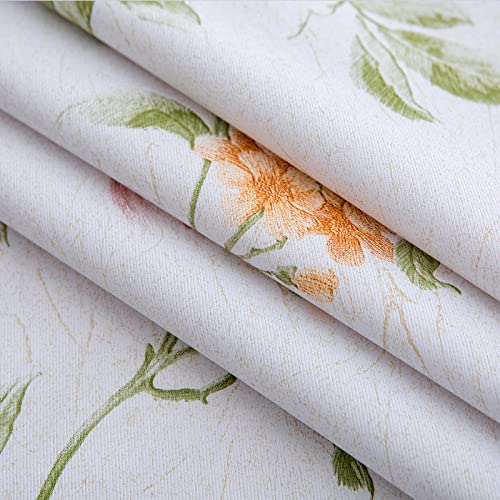 LIBERECOO Premium Floral Vinyl Tablecloth Set - Waterproof Oilproof PVC Table Cover for Rectangle Tables- Heavy-Duty Indoor/Outdoor Use (52" x 70“ Rectangular) - Image 2