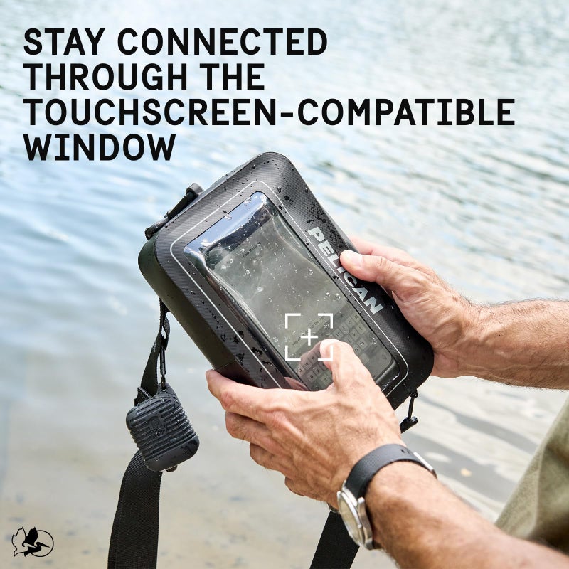Pelican Marine Water-Resistant Sling Bag - Crossbody Chest/Shoulder Bag for Men with Adjustable Strap and Touchscreen Compatible Phone Compartment - Travel Daypack for Camping, Hiking, Biking and More - Image 5