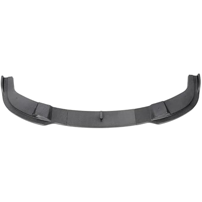 Brilluxa مجموعة جسم الشفاه الأمامية، جناح ديناميكي هوائي من ABS متوافق مع BMW 5 Series E60 E61 M Sport 2005-2010، مقسم المصد الأمامي، مجموعة تعديل خارجية للسيارة 3 قطع، حواف مقسم بتصميم ألياف الكربون - Image 3