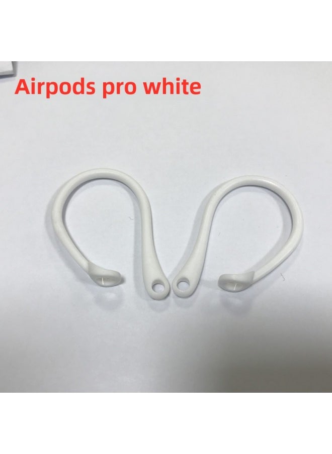 Generic Silicone Ear Hooks For Airpods Bluetooth Earphones Accessories Sports Ear Hanging Hooks Digital Computer Other Accessories-Color:GLD-SL193-02Airpods Pro (Universal 3 Generation) White  - Image 1
