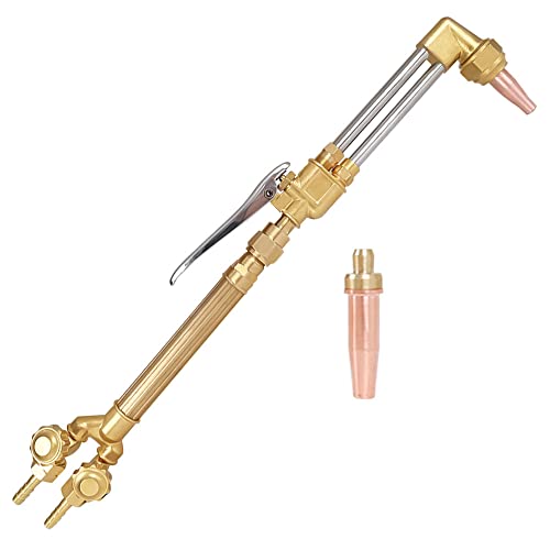 TOAUTO Heavy Duty Cutting Torch, Oxygen Propane Acetylene Welding Torch Flame Torch Handle & Cutting Attachment with Propane Tip - Image 1