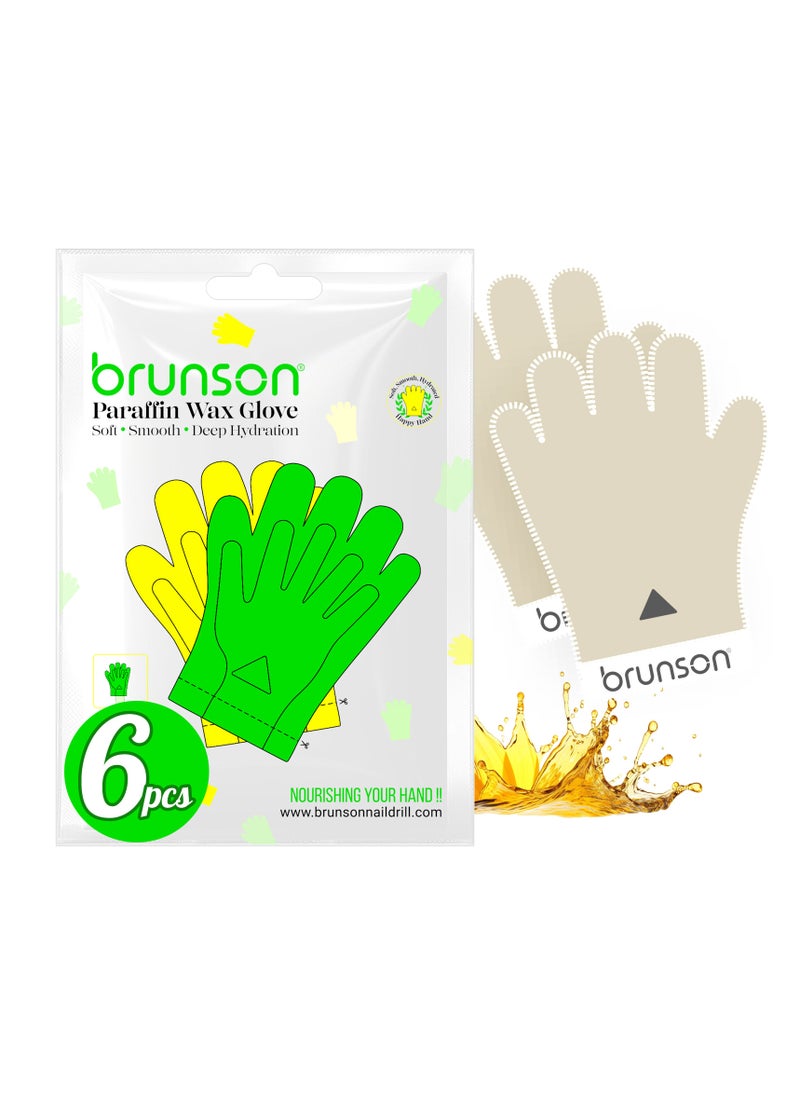 brunson Paraffin Wax Gloves for Hand Manicure Nourishing Gloves Paraffin Wax For Moisturizing Hydrating Hands Scented Disposable Microwaveable Thermal Therapy Soft Smooth Deeply Hydrates Wax Therapy  - Image 1