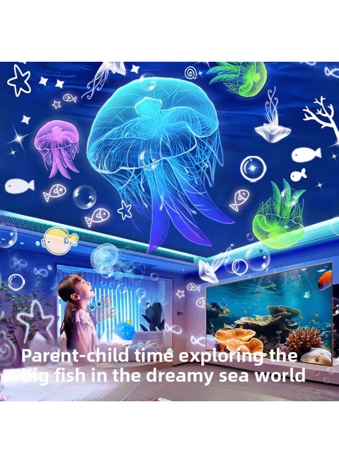 Star Projection Lamp Music Box Music Projector Star Lamp Projector Children's Bedroom Dream Rotating Stars-Power Supply:3w-Light Color:Yugui Dog Projection Lamp-rechargeable Music Box -21 Sets Without Gift Bag  - Image 2