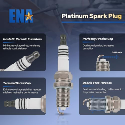 ENA حزمة ENA 6 UF270 لفائف الإشعال و4504 شمعات الإشعال 3.7 V6 2002 2003 2004 2005 2006 2007 2008 متوافقة مع دودج جيب ميتسوبيشي ليبرتي جراند شيروكي رايدر كوماندر نيترو دورانغو داكوتا - Image 5