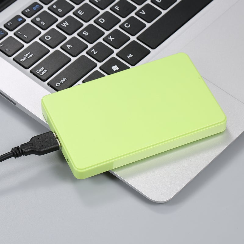 2.5 انش غلاف لقرص صلب USB3.0 غلاف خارجي لقرص صلب/وحدة تخزين صلبة (HDD/SSD) غلاف لقرص صلب SATA تصميم بدون أدوات تثبيت سهل غلاف من مادة ABS لون أخضر - Image 5