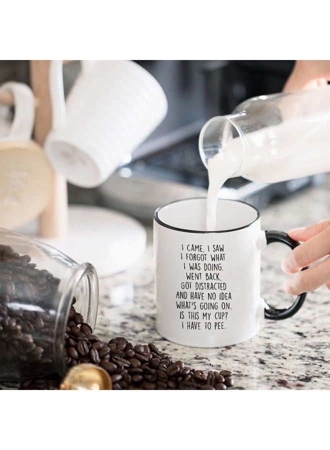 Gelid I Came I Saw I Forgot What I Was Doing Coffee Mug - Funny Senior Citizens Sarcastic Gifts Old People Elderly Mom Dad Grandma Grandpa - Presents Mothers Day Fathers Day Birthday - 11 oz Novelty Cup - Image 2