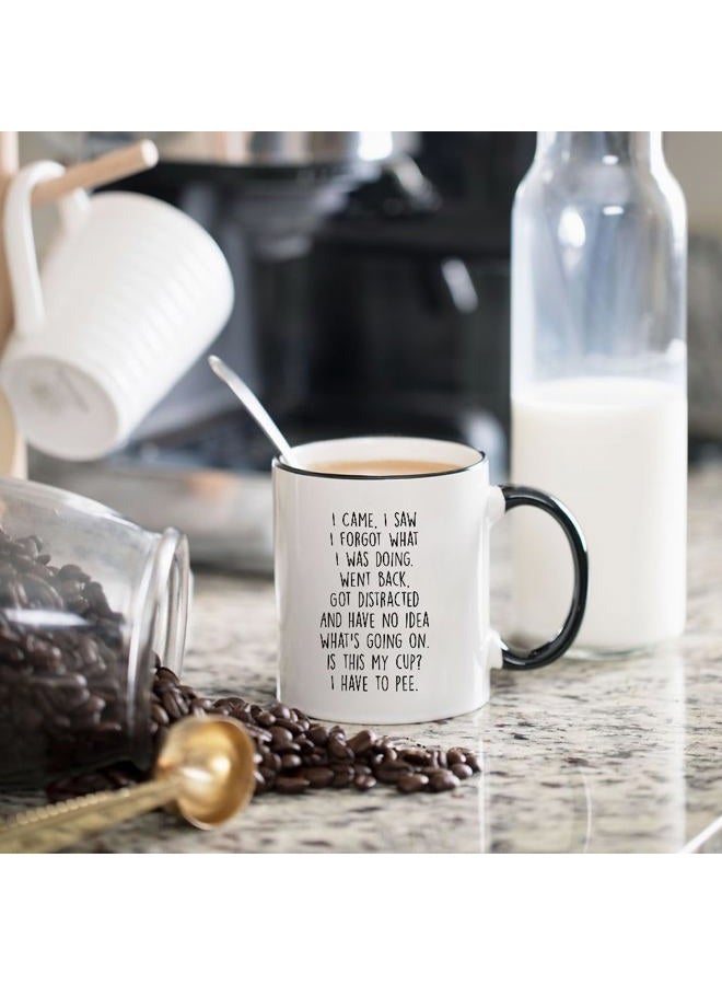 Gelid I Came I Saw I Forgot What I Was Doing Coffee Mug - Funny Senior Citizens Sarcastic Gifts Old People Elderly Mom Dad Grandma Grandpa - Presents Mothers Day Fathers Day Birthday - 11 oz Novelty Cup - Image 4