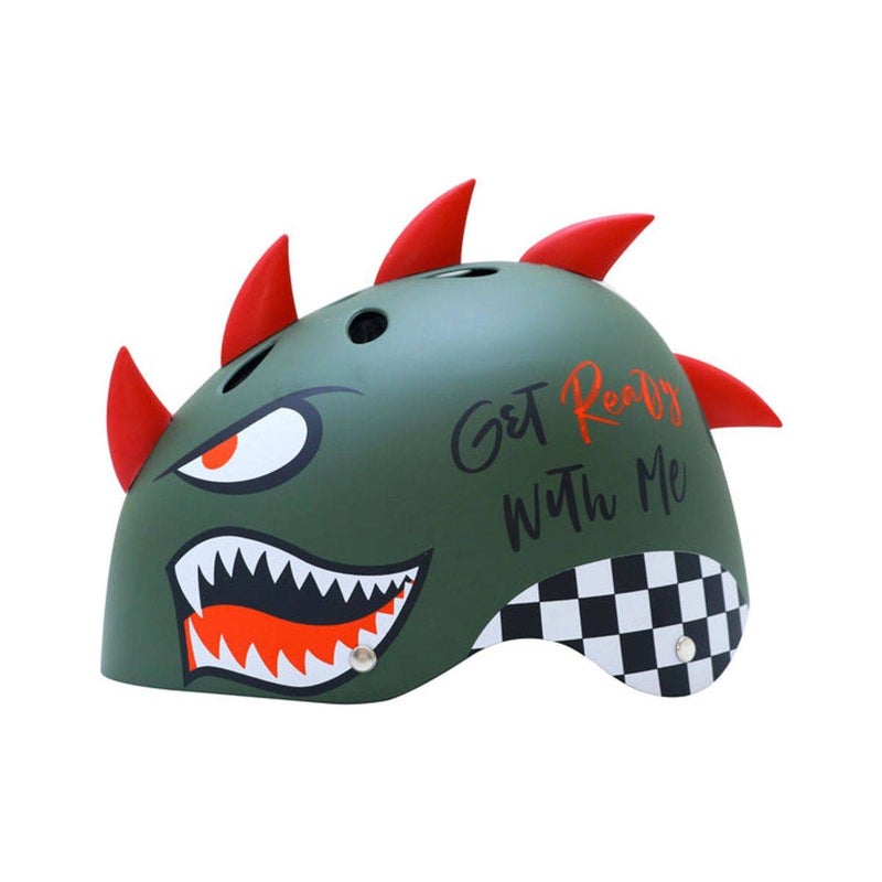 STREETJAM Street Jam Shark Attack Kids' Helmet (M, 55-58 cm, Green) - Image 2