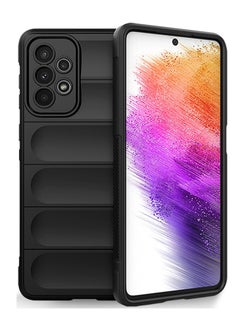 غطاء هاتف واقٍ مقاوم للصدمات لهاتف Samsung Galaxy A73 أسود