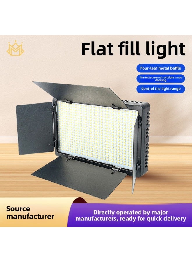 LED800 Camera Fill Light RGB Color Live Light U600 Beauty Wedding Shooting Outdoor Flat Lighting Light-Color Of Light Source:2.4m Tripod  - Image 1