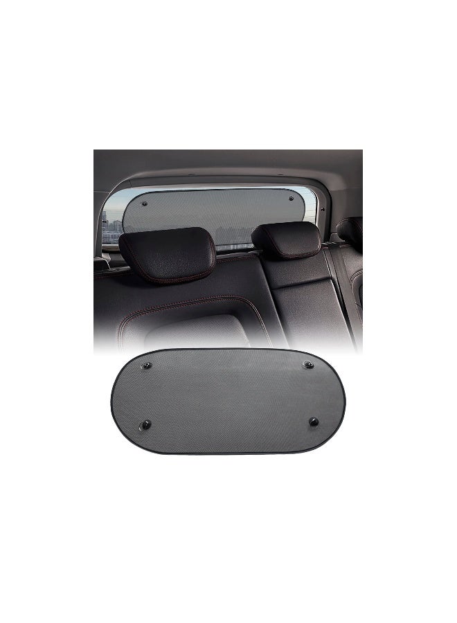 Car Sun Shade with UV Protection - 4 Pack Folding Auto Rear Window Shades with Suction Cups for Windshield, Ideal for Babies, Pets, and Children. Perfect Rear Window Sun Protection! - Image 1