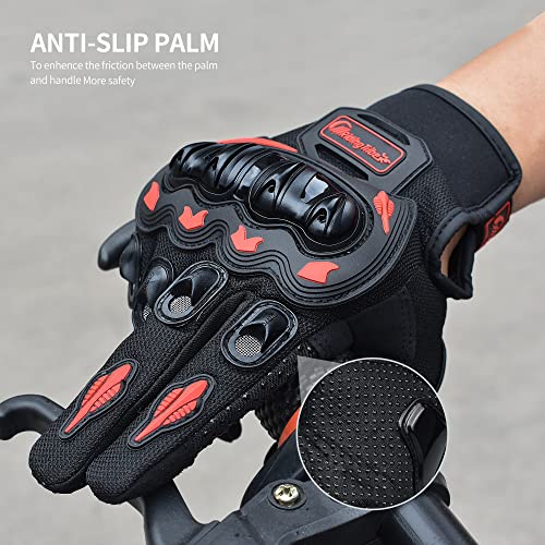 ELCYCO Motorcycle Gloves for Women Summer Motorbike Riding Gloves Touchscreen Full Finger Dirt Bike for Road Racing, Cycling, Climbing Motocross(M) - Image 4