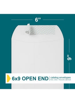 EnDoc 6X9 Envelopes Self Seal 35 Pack Open End Mailing Envelopes For Catalogs Presentations Newsletters Plain Envelopes 6 X 9 With Peel And Seal Closure Blank Bright White 28Lb Heavyweight Paper  - Image 3
