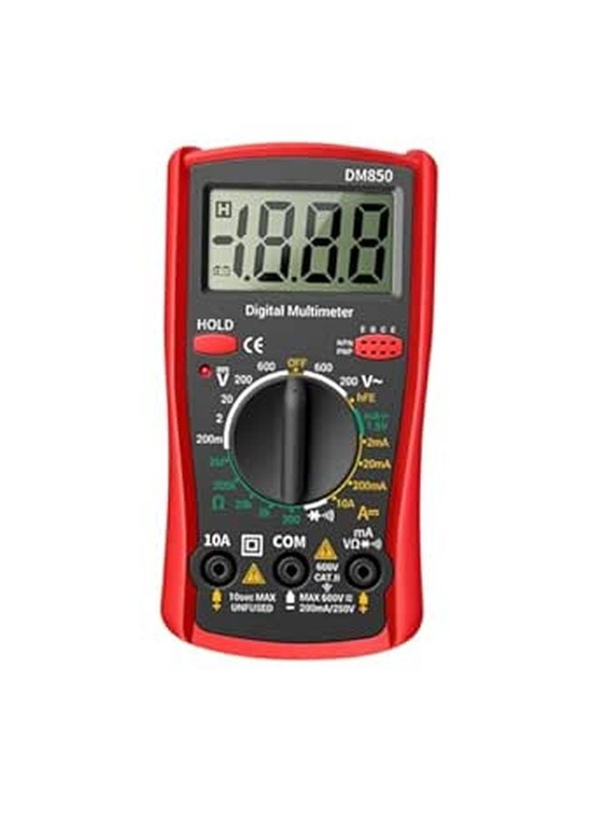 Auto Ranging Digital Multimeter Voltage Current Tester Electrical Repair Tool Red - Image 1