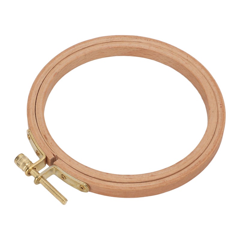 Embroidery Hoop Approx 4.1in Double Layers Natural Bamboo Lightweight Durable Easy Operation Mini Embroidery Hoop - Image 2
