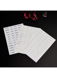 MultiBey A6 4Tabs Transparent Plastic Binder Divider Index Top Vertical Divider Set With Monthly Stickers Clear 6 Holes Page Index Divider For 6Rings Binder Loose Leaf Planner Journal  - Image 5