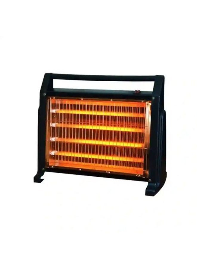 آي هوم دفايه كهربائي، 4 مصابيح - أسود