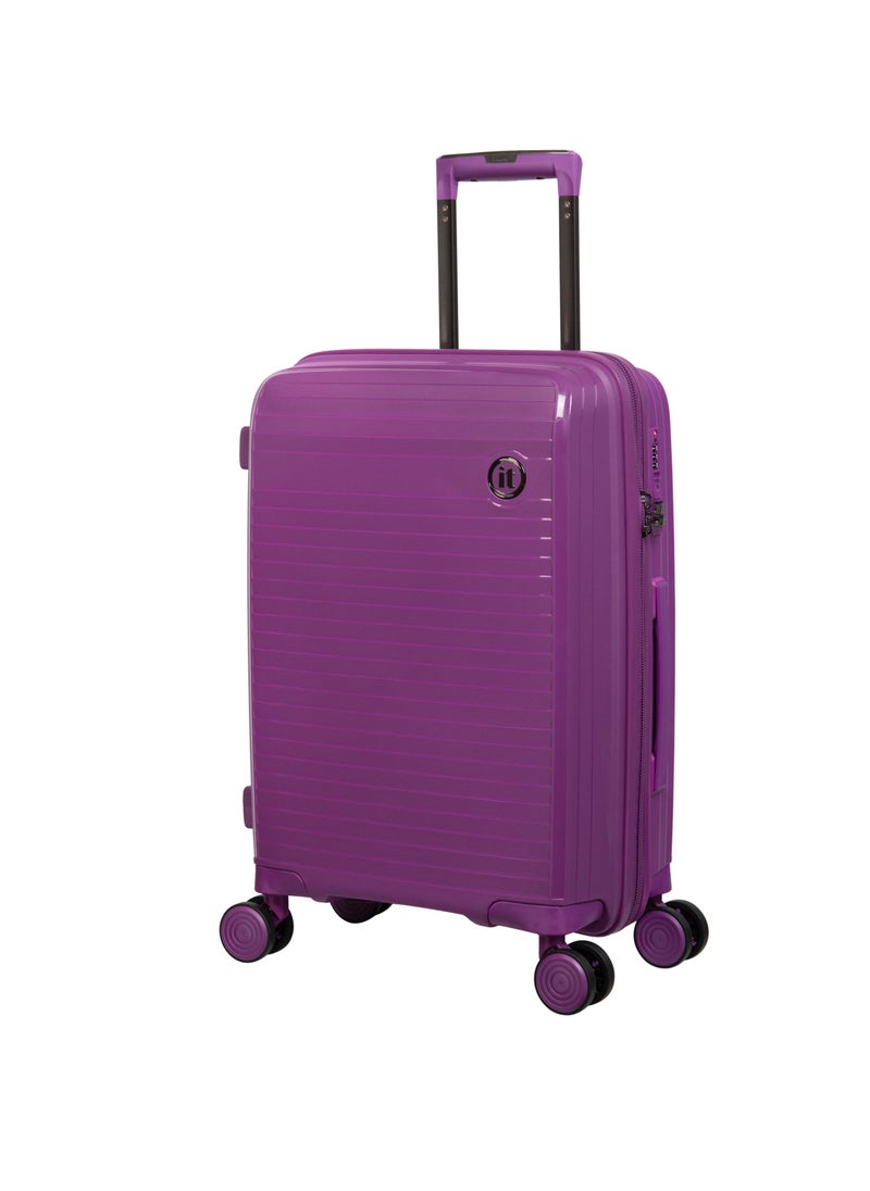 it Luggage it luggage Spontaneous, Unisex Polypropylene Material Hard Case Luggage, 8x360 degree Spinner Wheels, Expandable Trolley Bag, TSA Type lock,15-2881-08, Size Cabin, Color Lilac Purple  - Image 1