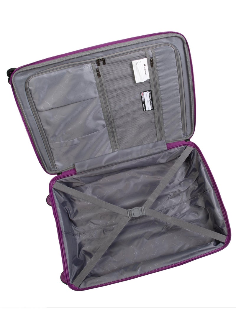 it Luggage it luggage Spontaneous, Unisex Polypropylene Material Hard Case Luggage, 8x360 degree Spinner Wheels, Expandable Trolley Bag, TSA Type lock,15-2881-08, Size Cabin, Color Lilac Purple  - Image 4