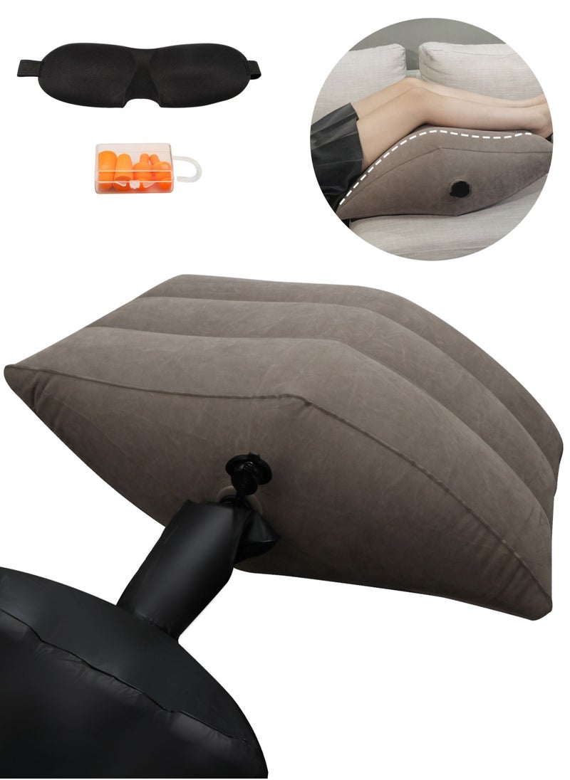 HomarKet - Leg Positioner Pillows, Leg Elevation Pillows for Relieve Muscle Fatigue, Promote Blood Circulation and Reduce Swelling, Inflatable Wedge Pillows for Sleeping, Post-Operative Recovery - Image 1