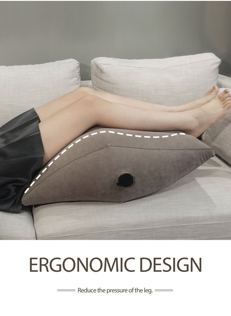 HomarKet - Leg Positioner Pillows, Leg Elevation Pillows for Relieve Muscle Fatigue, Promote Blood Circulation and Reduce Swelling, Inflatable Wedge Pillows for Sleeping, Post-Operative Recovery - Image 1