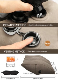 HomarKet Leg Positioner Pillows, Leg Elevation Pillows for Relieve Muscle Fatigue, Promote Blood Circulation and Reduce Swelling, Inflatable Wedge Pillows for Sleeping, Post-Operative Recovery  - Image 3