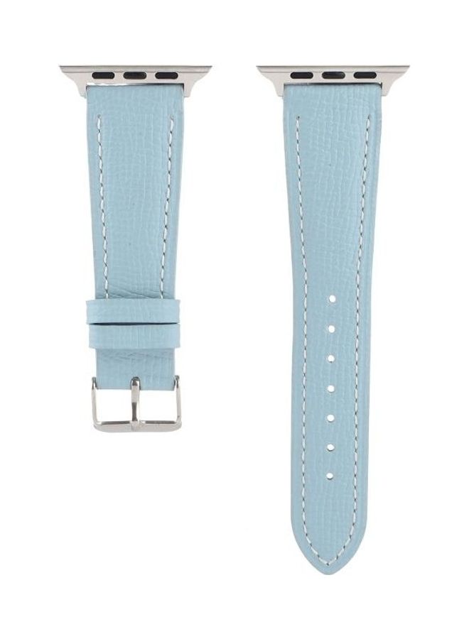 نيبمينينت سوار ساعة بديل من نسيج متقاطع صغير الخصر أزرق سماوي - Image 1