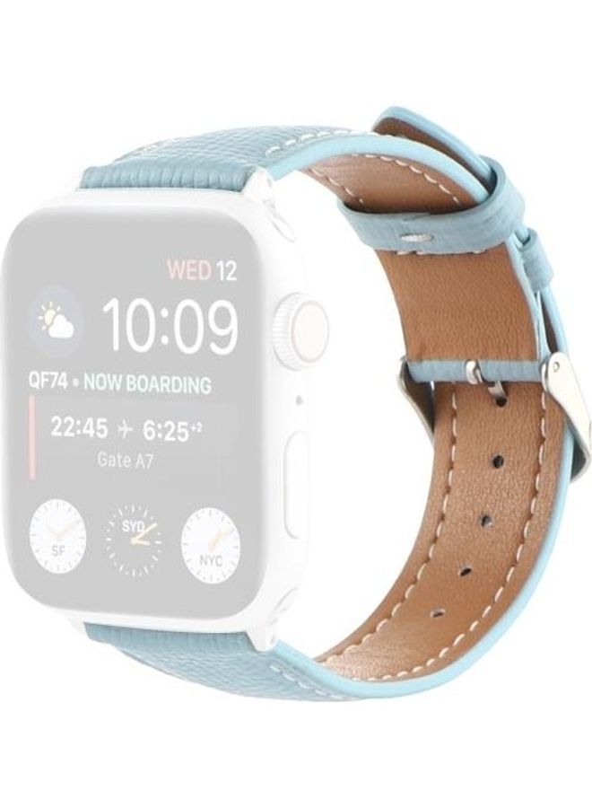 نيبمينينت سوار ساعة بديل من نسيج متقاطع صغير الخصر أزرق سماوي - Image 2