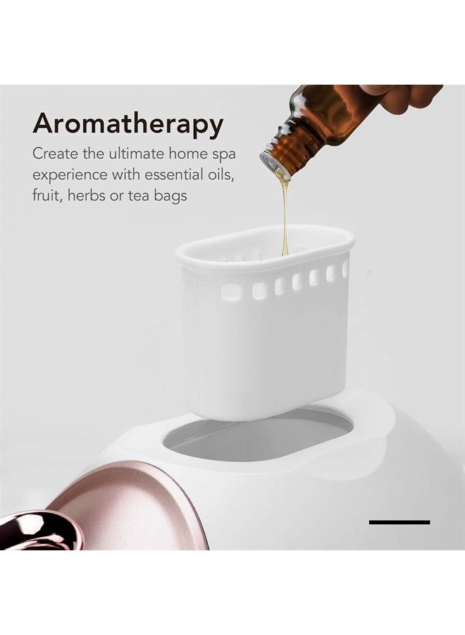 Fancii جهاز بخار الوجه النانو الأيوني الساخن والبارد مع العلاج بالروائح و 6 إعدادات سبا - 30 دقيقة من البخار - ساونا الوجه الاحترافية في المنزل لترطيب البشرة وتنظيف المسام (ريفو) - Image 1