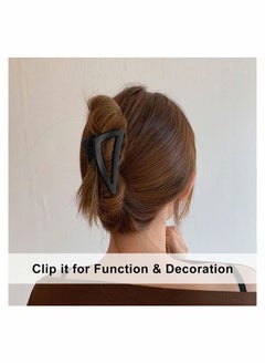 Y&D Hair Clips for Women Girls Fine Hair, Nonslip French Claw Medium Thick Strong Hold Matte Jaw Triangle Claws Clamps 6 pieces  - Image 5