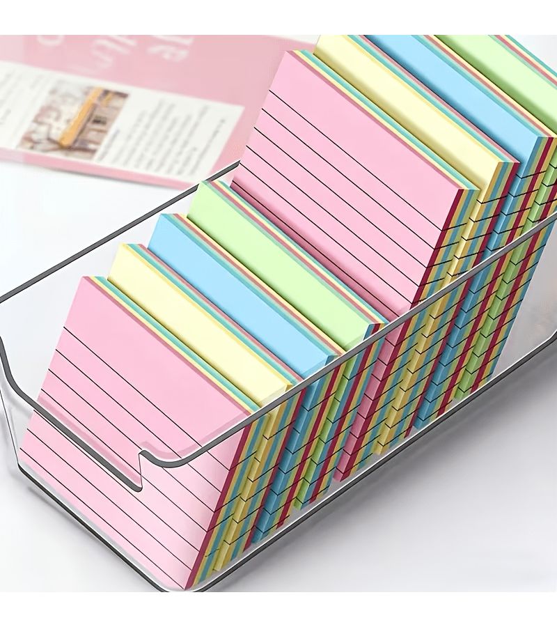 200Pcs Mixed Color Thick Sticky Notes Strong Adhesive Memo Pad for Office Home School - Image 1